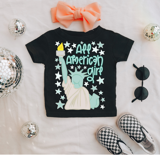 All American Girl Statue of Liberty DTF Transfer