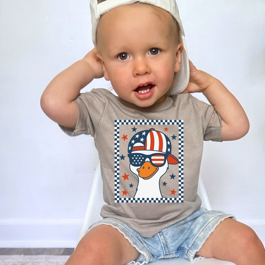 Boys 4th of July Snapback Goose DTF Transfer