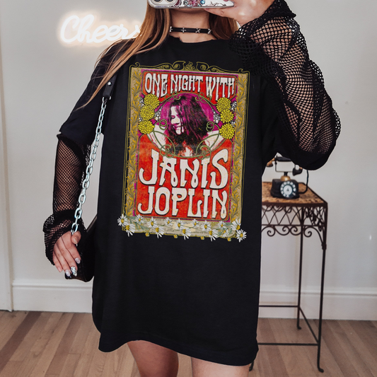 Vintage Janis DTF Transfer