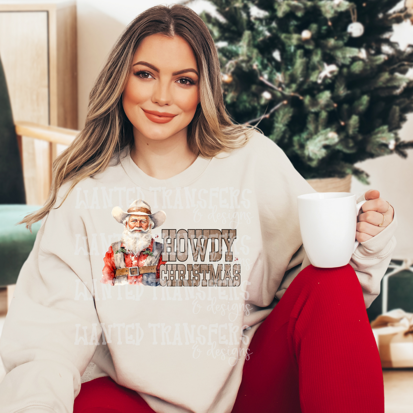 Howdy Christmas Santa Exclusive Sublimation Transfer