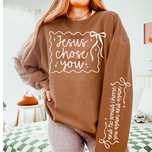 Jesus Chose You (White) DTF Transfer