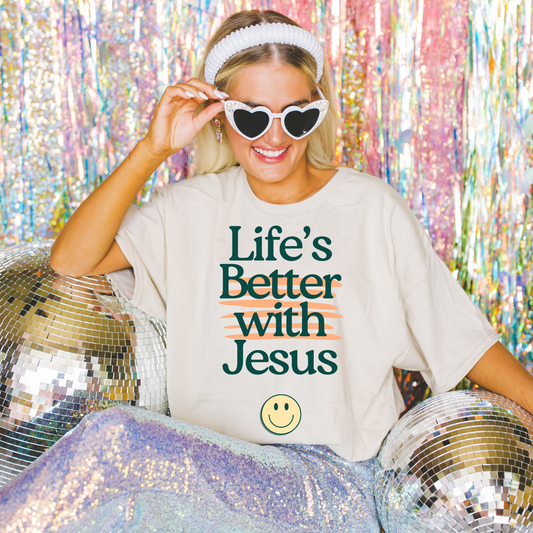 Life's Better with Jesus 2 Faith DTF Transfer