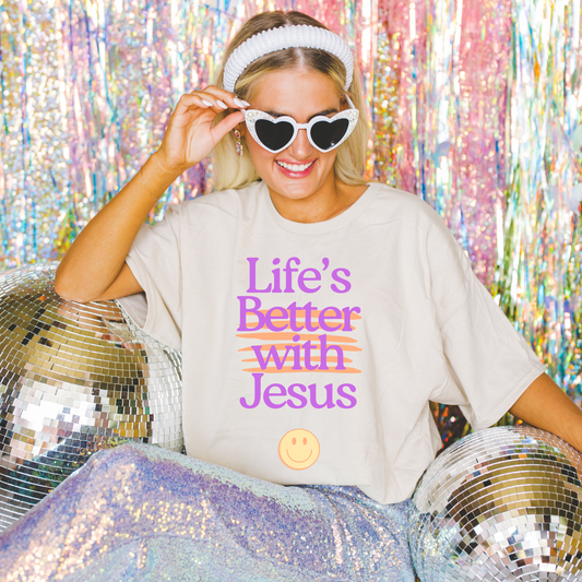 Life's Better with Jesus Faith DTF Transfer
