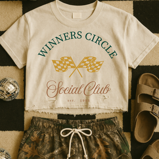 Winners Circle Social Club Racing Retro DTF Transfer