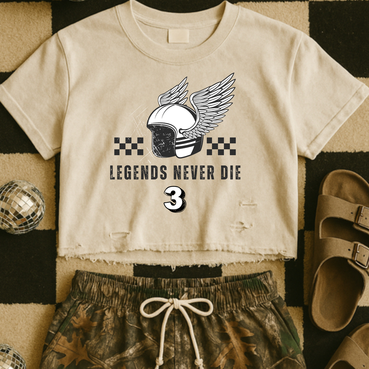 Legends Never Die Retro DTF Transfer