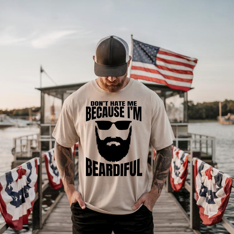 Don't Hate Me Because I'm Beardiful DTF Transfer