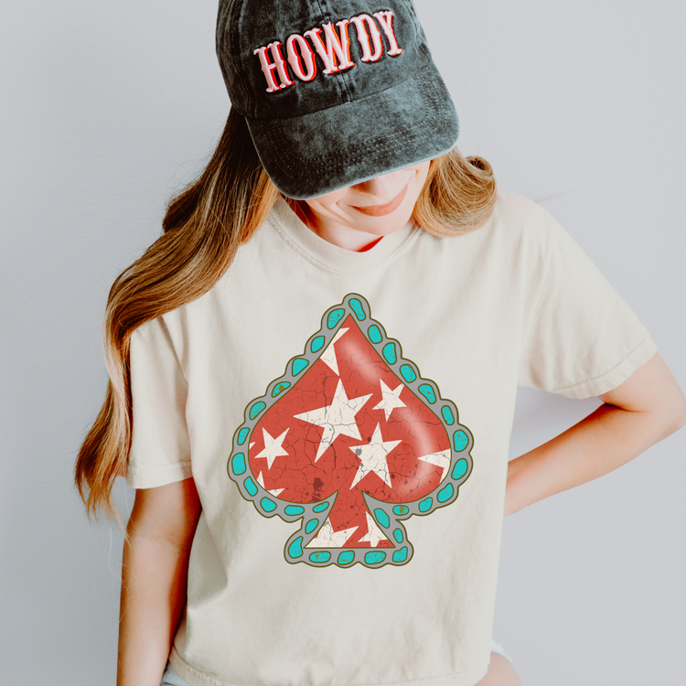 4th of July Western Spade DTF Transfer