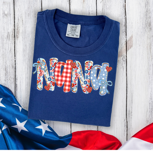 Patriotic Nana DTF Transfer