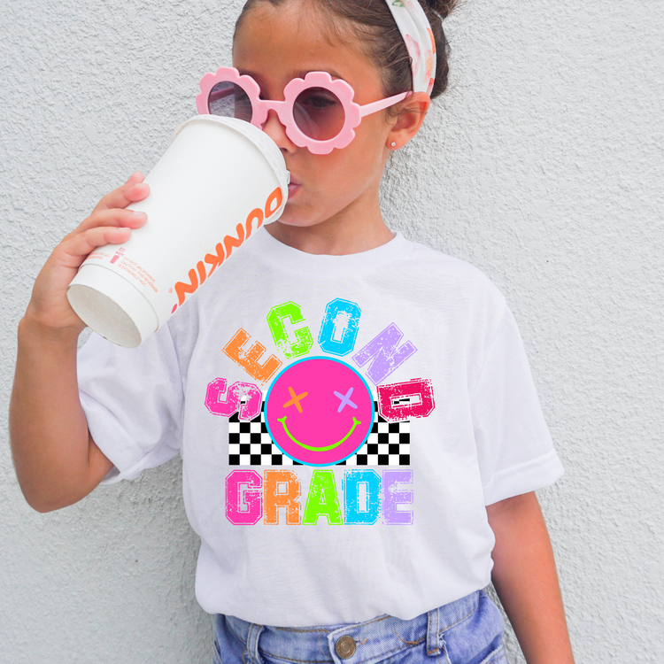 Neon Second Grade Back to School DTF Transfer
