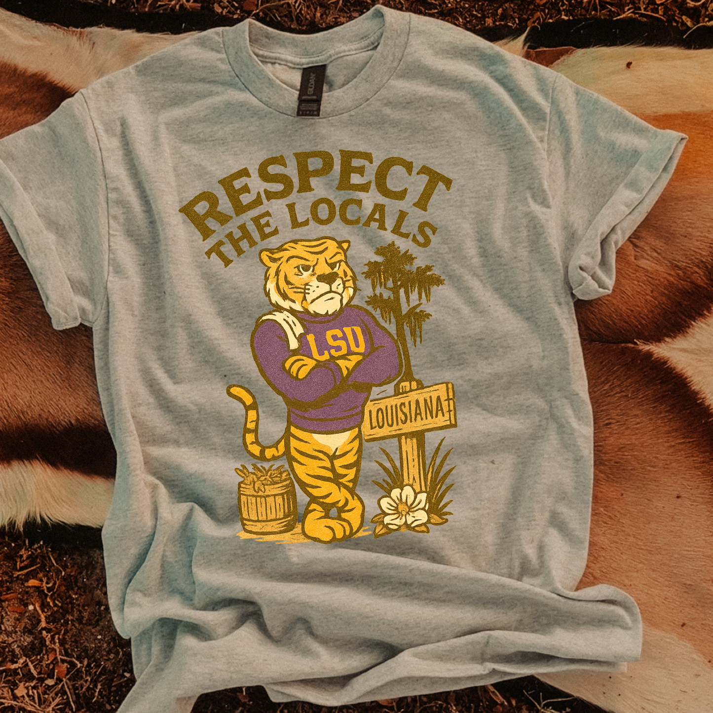 Respect the Locals LSU DTF Transfer