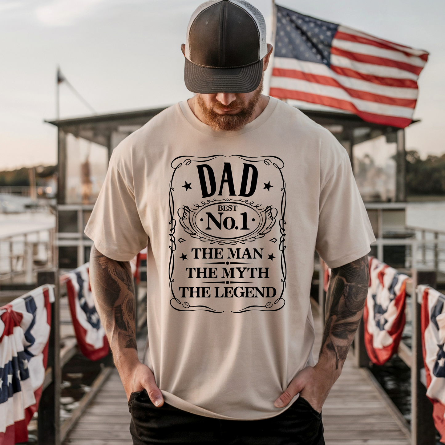 Number One Dad DTF Transfer