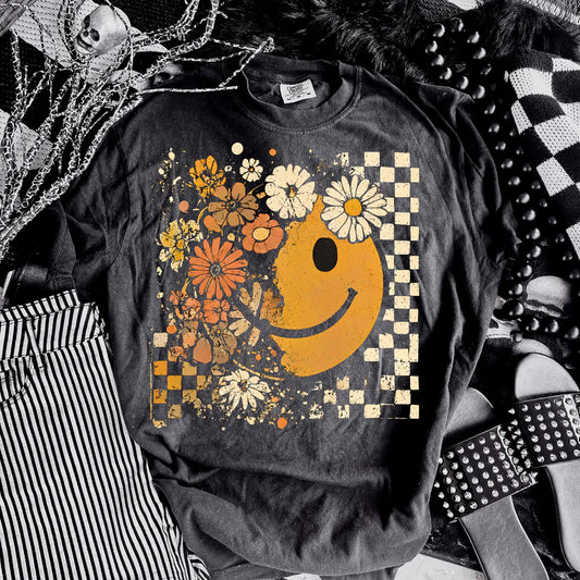Fall Floral Happiness DTF Transfer
