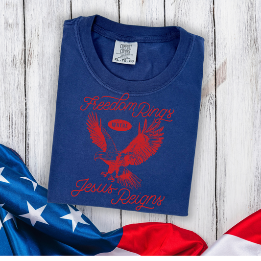 Freedom Rings Red DTF Transfer