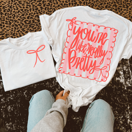 You're Like Really Pretty Pocket/Sleeve + Adult Back Bundle Clear Film Screen Print Transfer