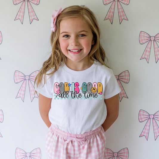 God is Good All the Time Faith Toddler Clear Film Screen Print Transfer