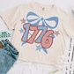 1776 Long Tailed Coquette 4th of July DTF Transfer