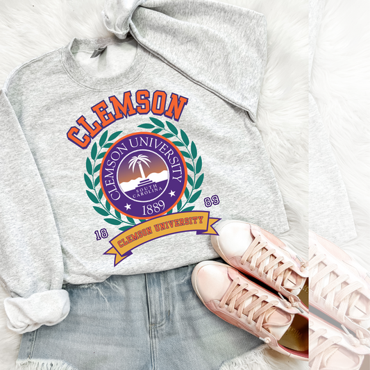 Clemson Vintage Stadium DTF Transfer