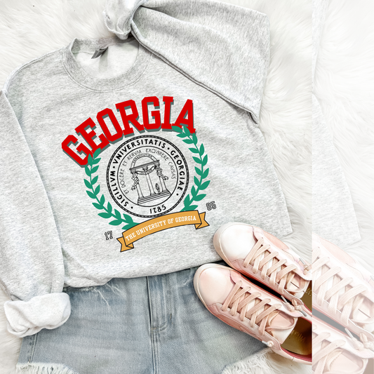 Georgia Vintage Stadium DTF Transfer