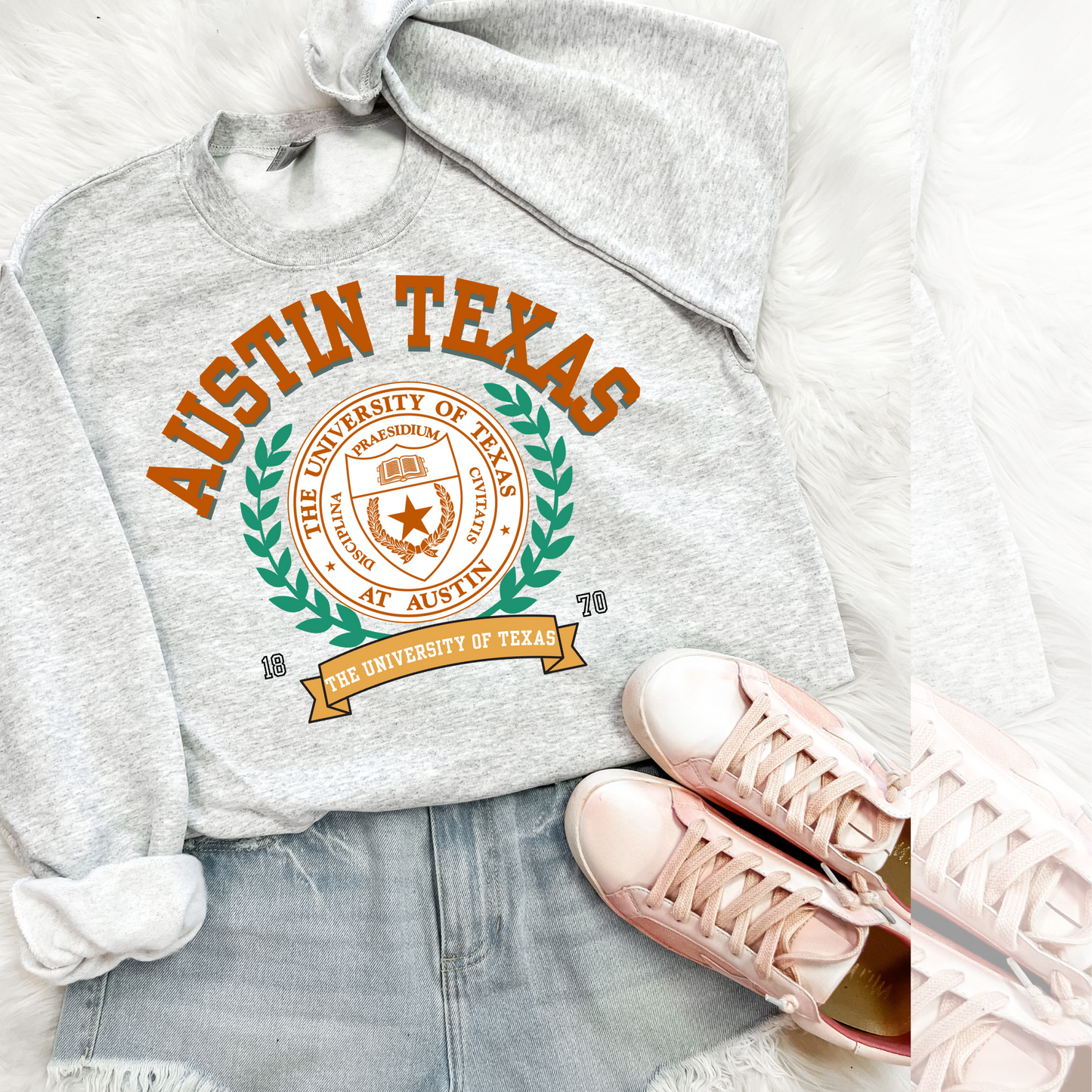 Austin Vintage Stadium DTF Transfer