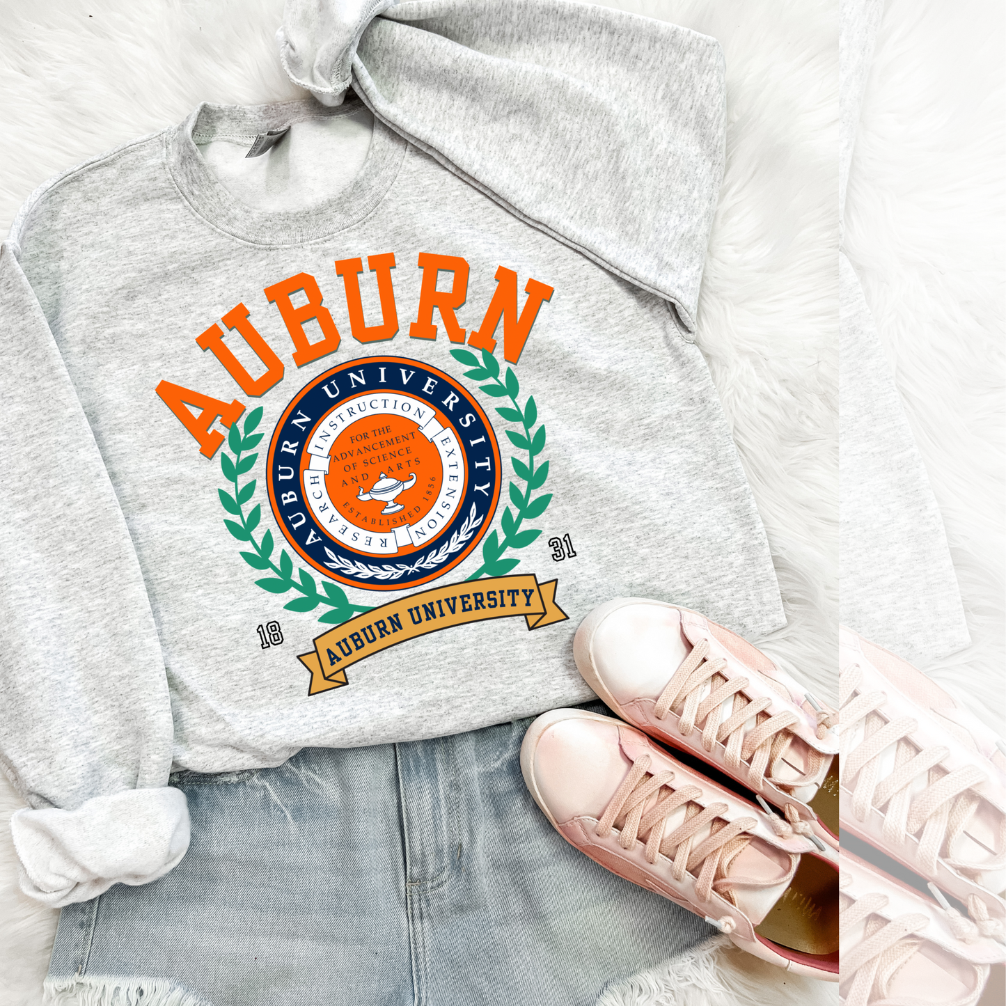 Auburn Vintage Stadium DTF Transfer