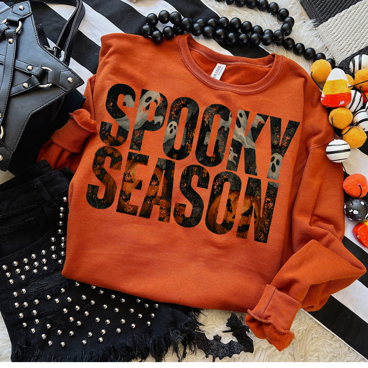 Spooky Season Clear Film Screen Print Transfer