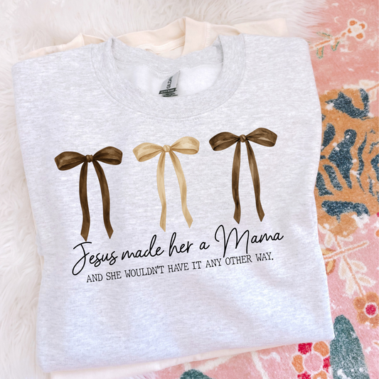 Jesus Made Her a Mama Clear Film Screen Print Transfer