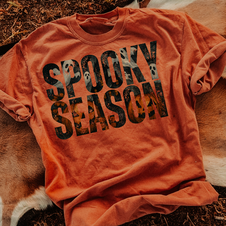 Spooky Season Clear Film Screen Print Transfer