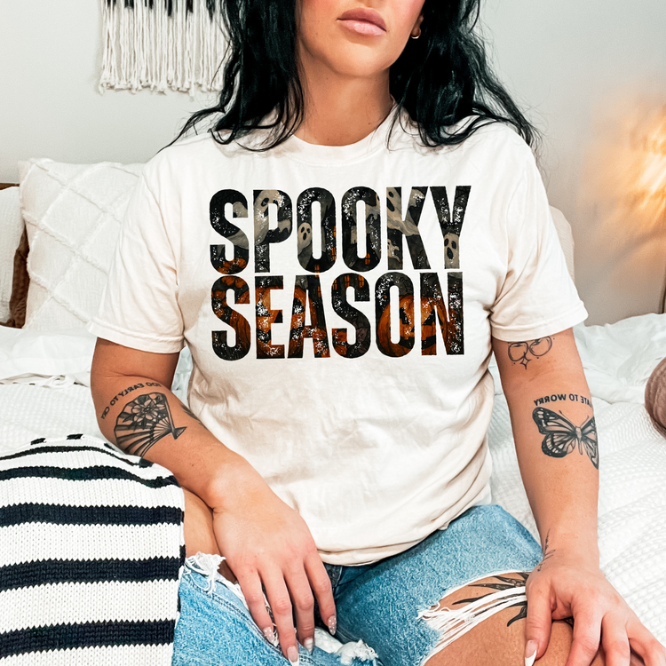 Spooky Season Clear Film Screen Print Transfer