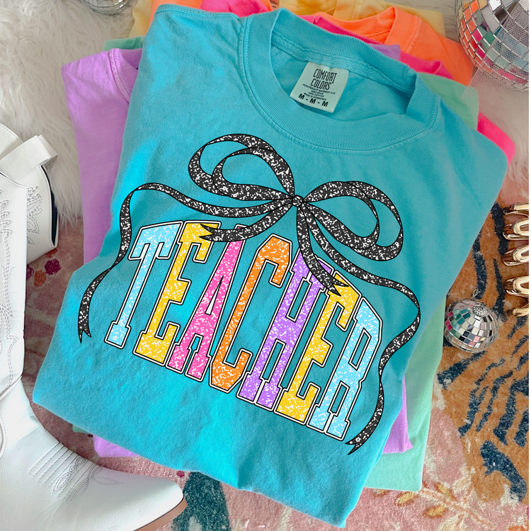 Teacher Coquette Clear Film Screen Print Transfer