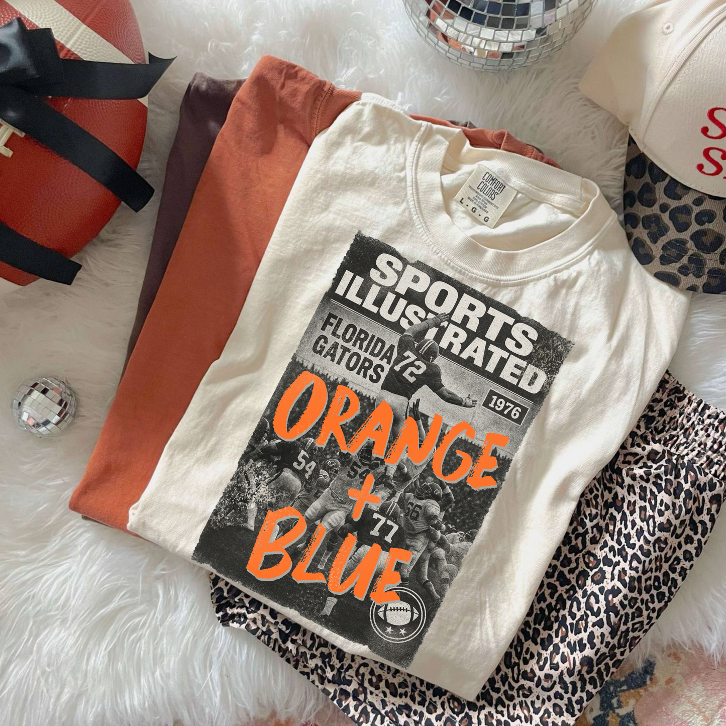 Magazine Cover Orange + Blue DTF Transfers