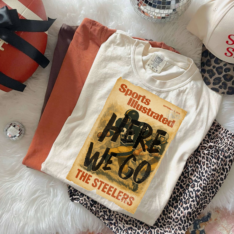 Magazine Cover Here We Go Steel DTF Transfers