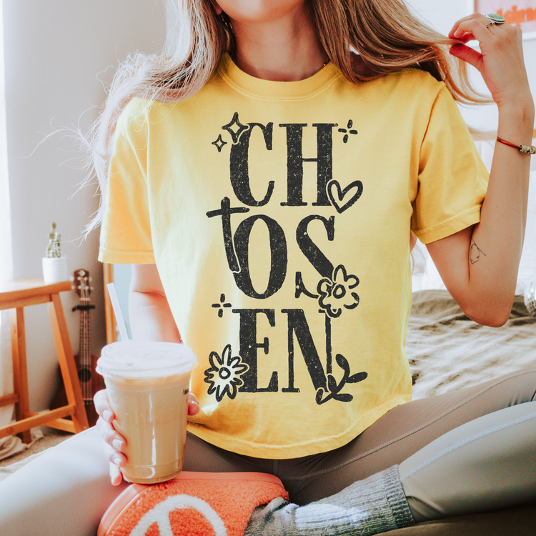 Chosen Trendy Single Color Screen Print Transfer