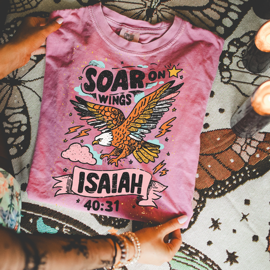 Soar On Wings Faith Clear Film Screen Print Transfer