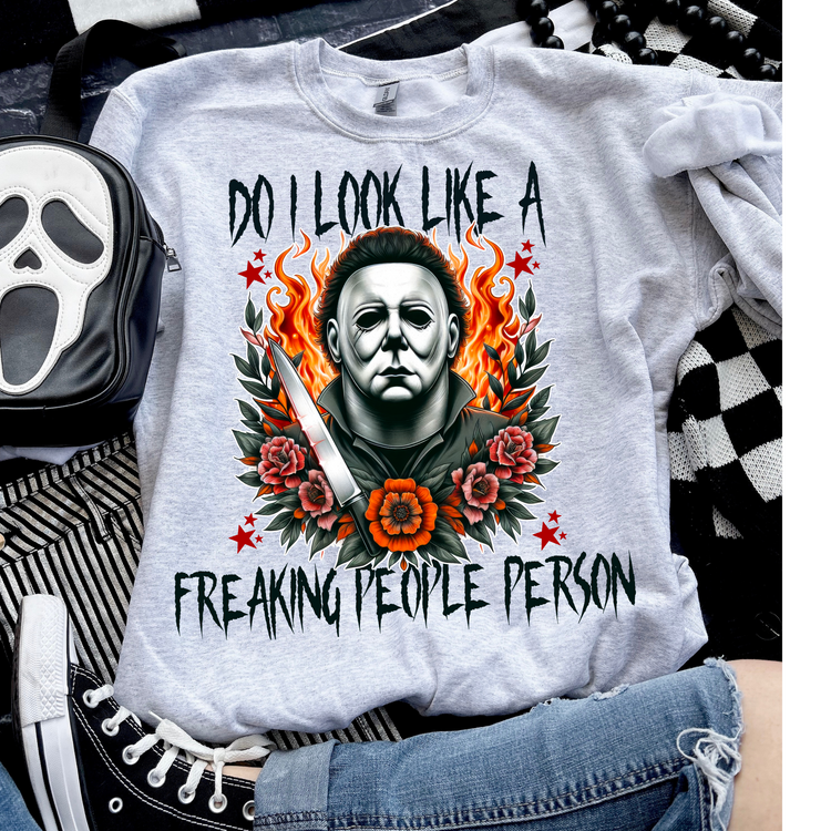 Do I Look Like a People Person Exclusive Halloween DTF Transfer