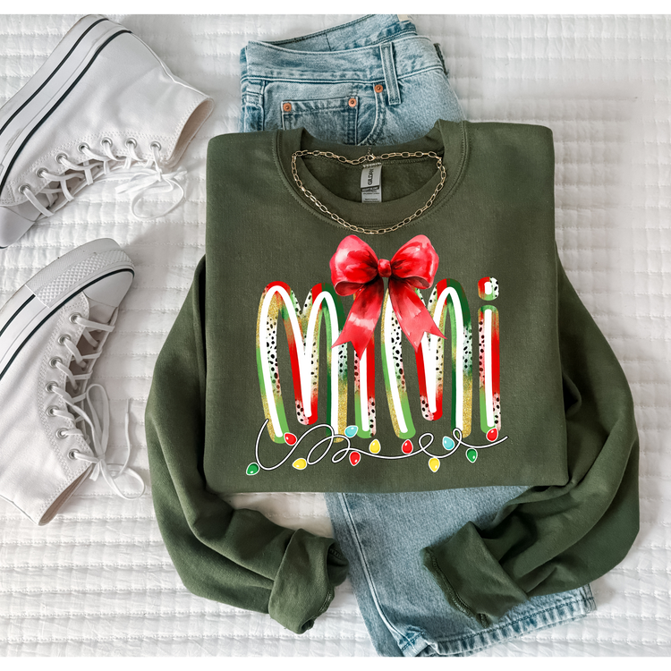 Mimi Christmas Lights DTF Transfer