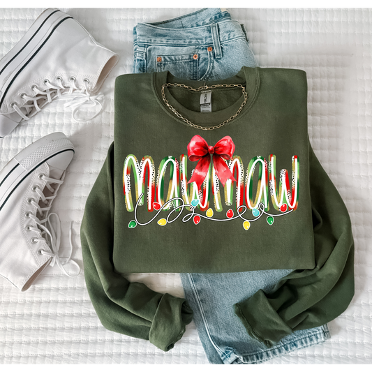 MawMaw Christmas Lights DTF Transfer