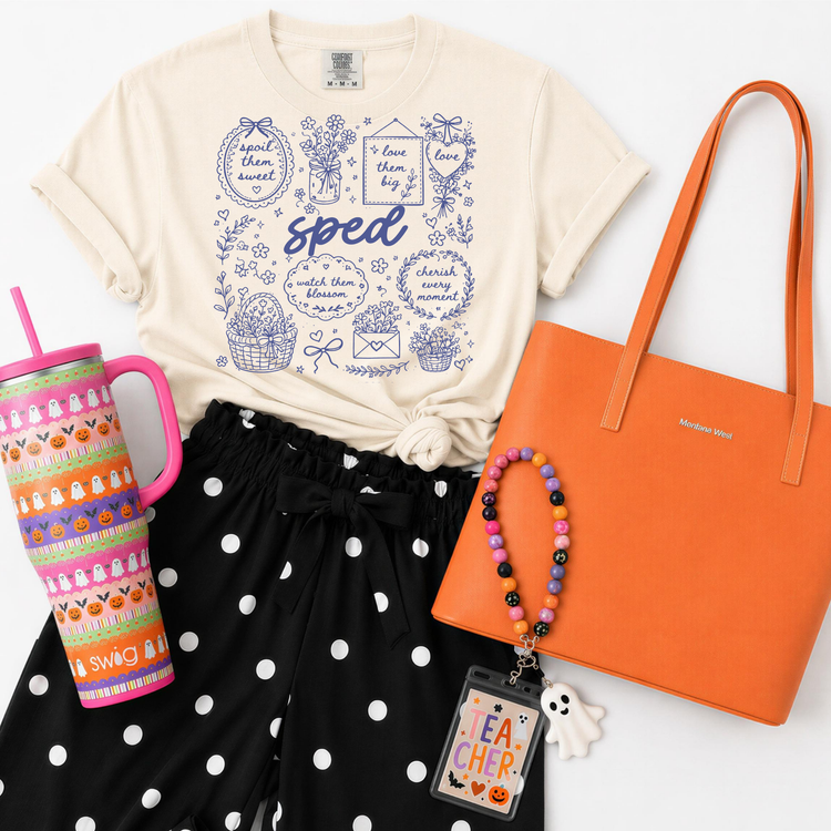 SPED Whimsical Doodles DTF Transfer