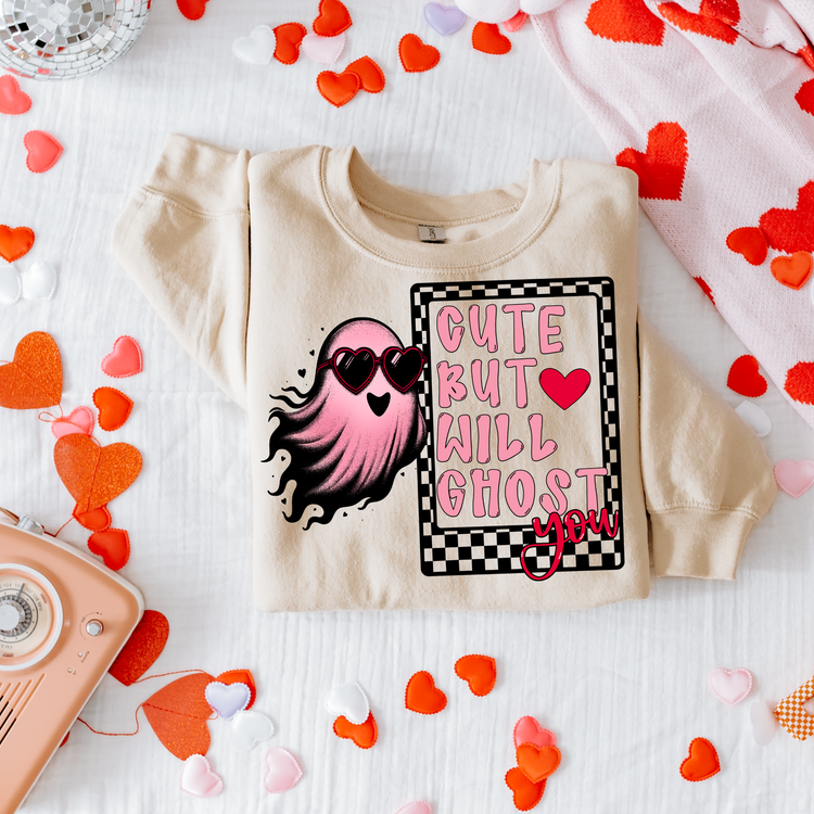 Cute, But will Ghost You Valentine's Anti-Love PNG Digital Download