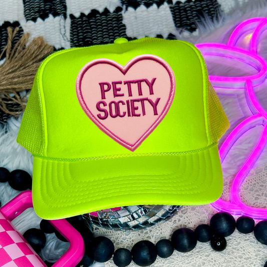 Petty Society Faux Embroidery DTF Transfer for Hat (NOT A PATCH)