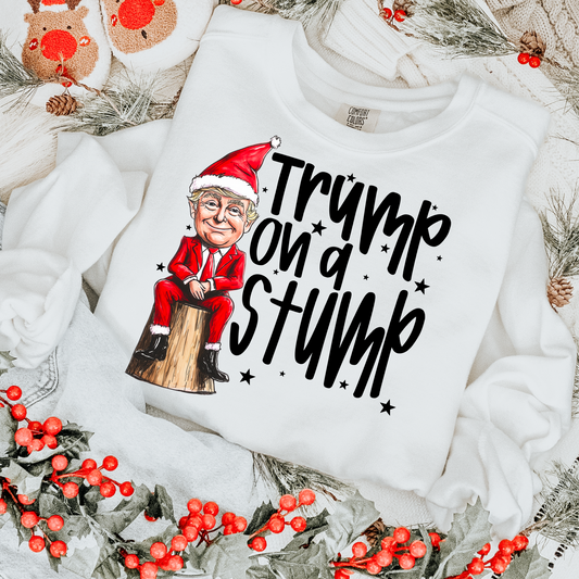 Trump on a Stump Christmas Politics DTF Transfer