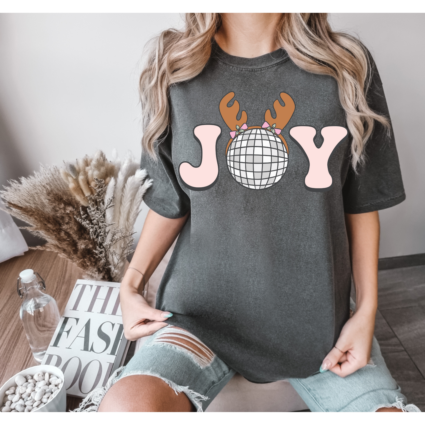 Joy Reindeer DTF Transfer