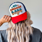 All American Babe DTF Transfer for Trucker Hat