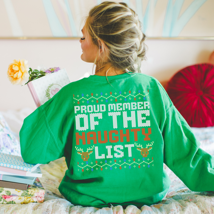 Proud Member of the Naughty List Christmas DTF Transfer
