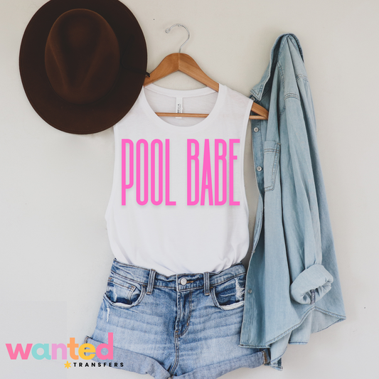 Pool Babe Pink + Yellow PNG Digital Download (YOU GET BOTH) (Copy)