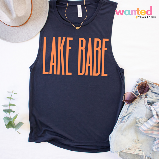 Lake Babe Teal + Coral PNG Digital Download (YOU GET BOTH)