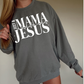 Just a Mama Who Loves Jesus Faith Single Color Screen Print Transfer