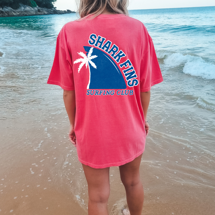 Shark Fins Surfing Club DTF Transfer