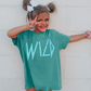 Wild Distressed Teal Retro/Edgy DTF Transfer