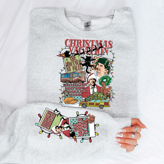 Christmas Vacation Funny (FRONT + SLEEVE INCLUDED) DTF Transfer