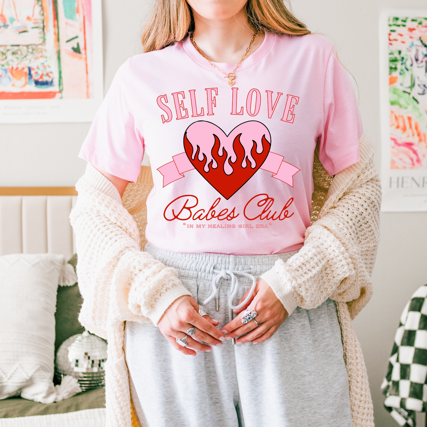 Self Love Babes Club Valentine's DTF Transfer